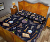 Witch broom hat magic Quilt Bed Set Quilt Bed Set MoonChildWorld