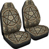 Pentacle wicca Car Seat Covers Car Seat Covers MoonChildWorld