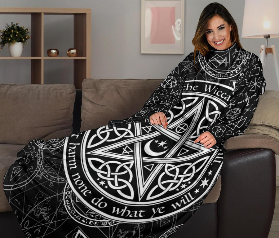 Wicca pentacle witchcraft Sleeve Blanket Sleeve Blanket MoonChildWorld 