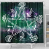 Pentacle wicca Shower Curtain Shower Curtain MoonChildWorld