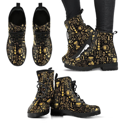 Wicca magical things Leather Boots Shoes MoonChildWorld