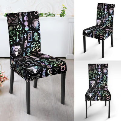 Magic things wicca Dining Chair Slip Cover Chair Slip Cover MoonChildWorld
