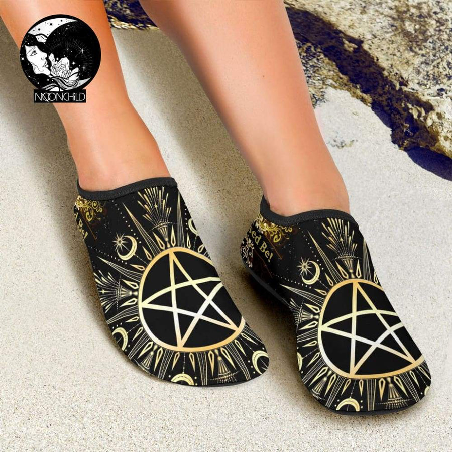 Pentacle wicca Aqua Shoes Shoes MoonChildWorld 