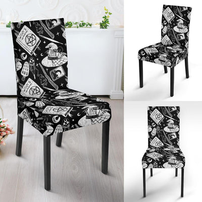 Wicca book Dining Chair Slip Cover Chair Slip Cover MoonChildWorld