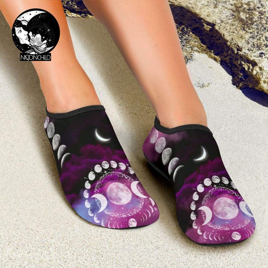 Moon phases wicca Aqua Shoes Shoes MoonChildWorld 