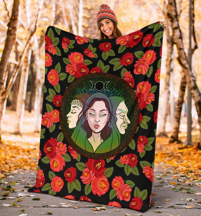 Goddess wicca Premium Blanket Premium Blanket MoonChildWorld