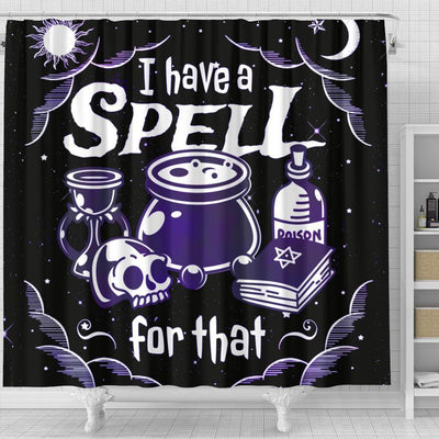 Witch spell Shower Curtain Shower Curtain MoonChildWorld