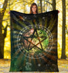 Pentacle Wicca Premium Blanket Premium Blanket MoonChildWorld 