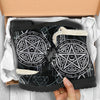Witchcraft pentacle Faux Fur Leather Boots Shoes MoonChildWorld 