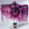 Moon pentagram Wicca Hooded Blanket Hooded Blanket MoonChildWorld 