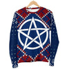 Pentacle Wicca Christmas Sweater Sweater MoonChildWorld 