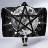 Pentagram moon wicca Hooded Blanket Hooded Blanket MoonChildWorld 