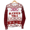 Blessed Yule Wicca Christmas Sweater Sweater MoonChildWorld 