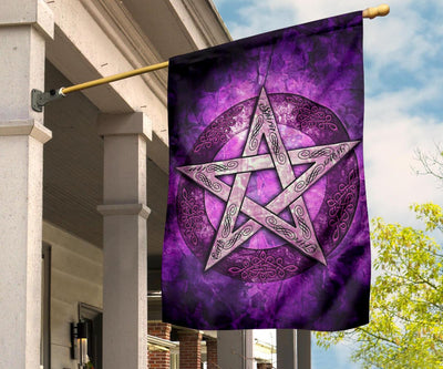 As above so below Pentagram wicca flag Flag MoonChildWorld Flag - Pentagram wicca House Flag (30" X 40")