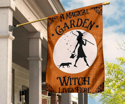 Garden witch flag Flag MoonChildWorld Flag - Garden witch House Flag (30" X 40")