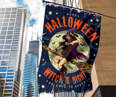 Halloween witch flag MoonChildWorld