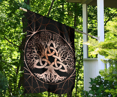 Celtic owl tree of life wicca flag Flag MoonChildWorld