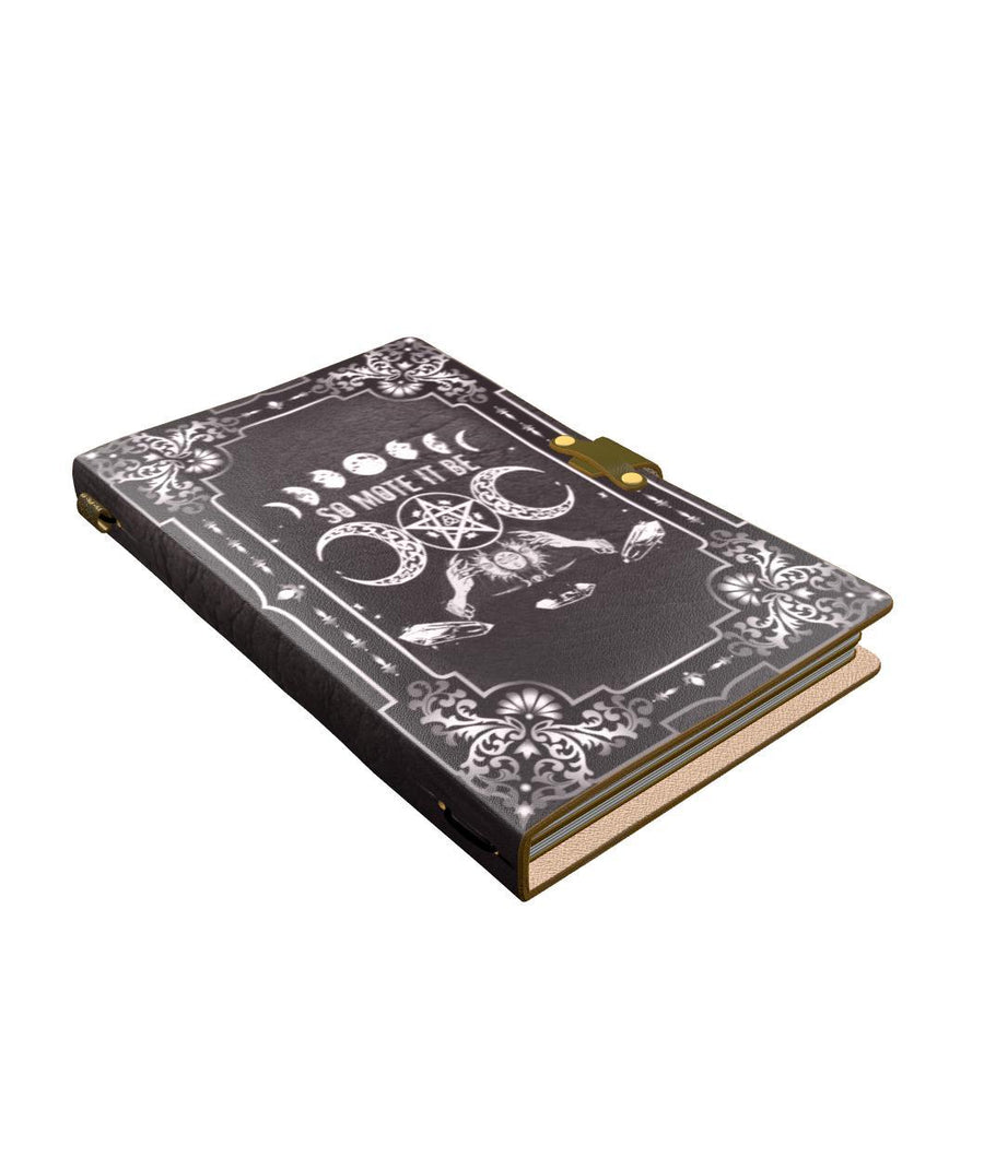 Wicca so mote it be leather notebook
