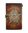 Wicca goddess pentagram leather notebook Leather MoonChildWorld
