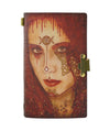 Wicca goddess pentagram leather notebook Leather MoonChildWorld 