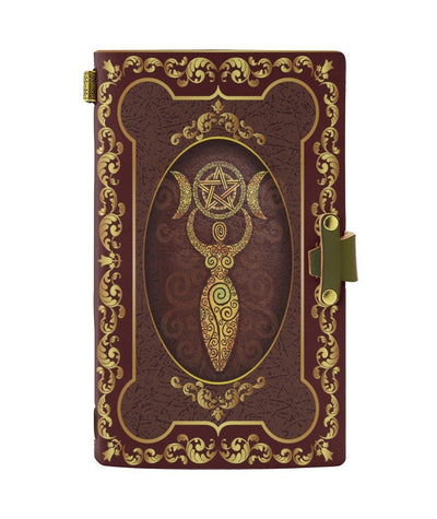 Wicca mother goddess leather notebook Leather MoonChildWorld