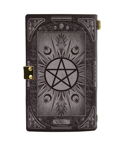 Pentacle wicca leather notebook Leather MoonChildWorld