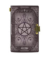 Pentacle wicca leather notebook Leather MoonChildWorld 