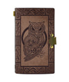 Celtic owl wicca viking leather notebook Leather MoonChildWorld 