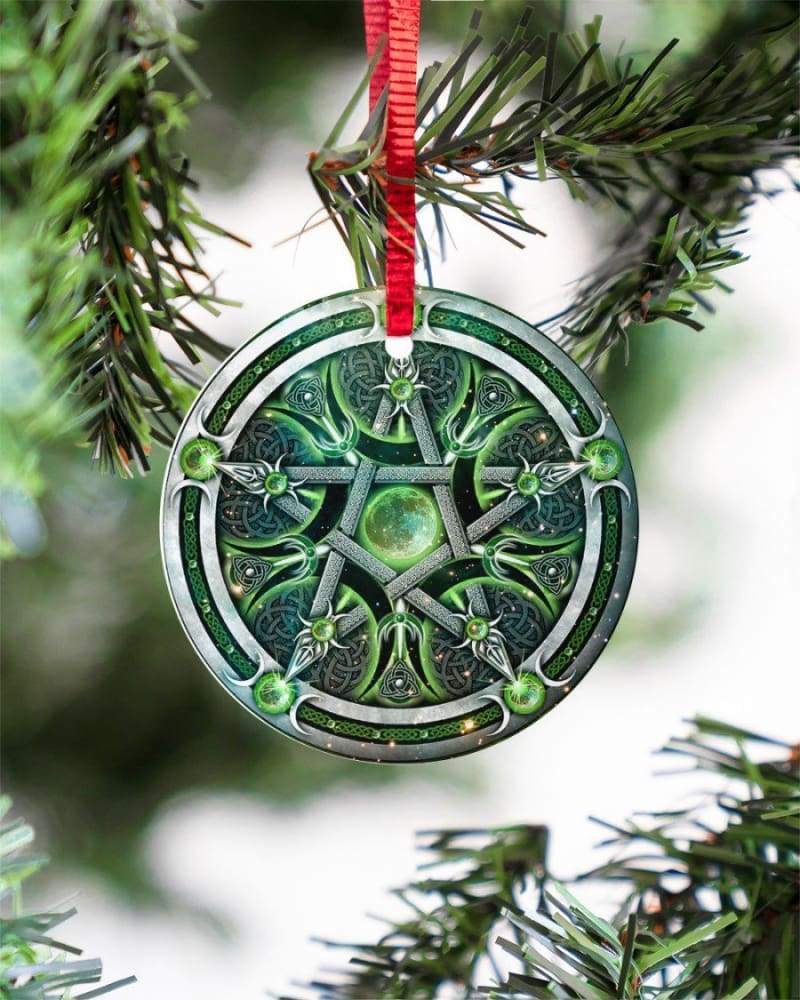 Magic Pentagram Wicca Pagan Circle Ornament Housewares CustomCat 