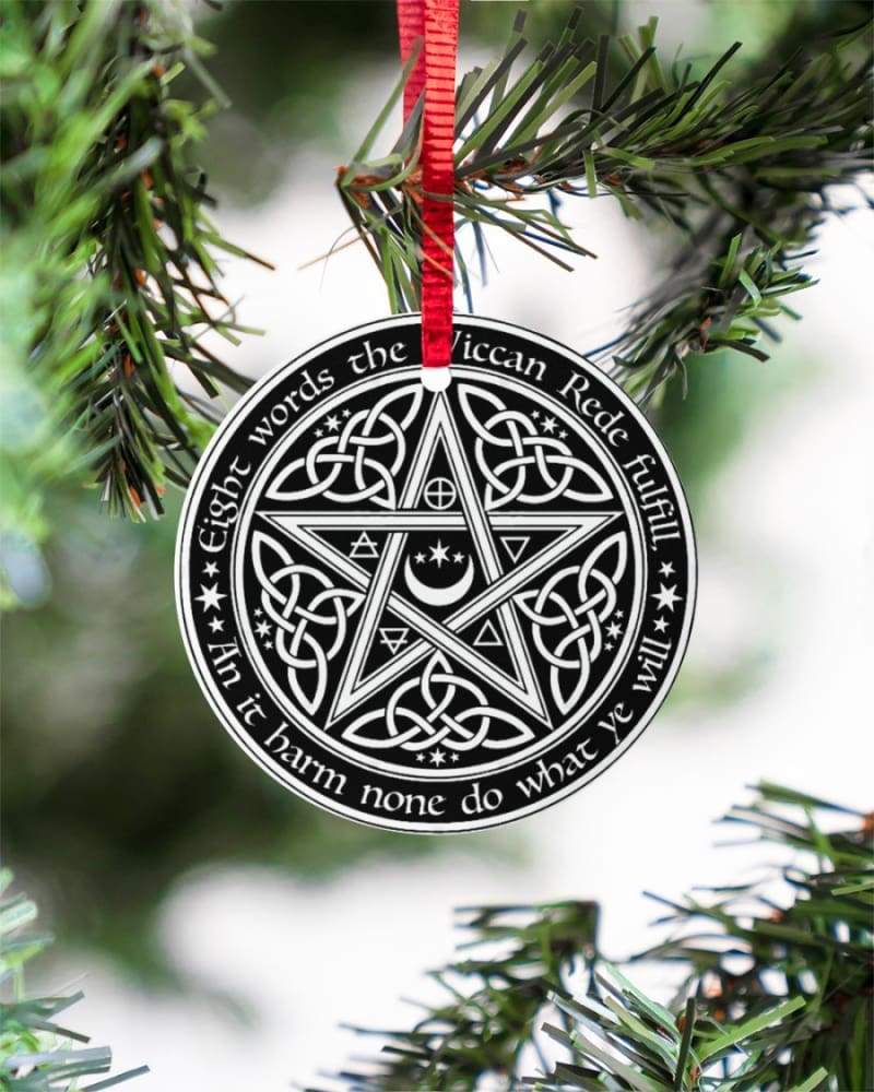 Celtic Knot Pentacle Wicca Pagan Circle Ornament Housewares CustomCat 