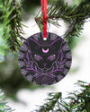 Occult cat witch Circle Ornament Housewares CustomCat