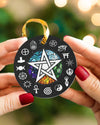 Pentagram elements wicca Circle Ornament Housewares CustomCat 