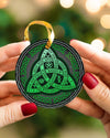 Celtic Knot Triquetra Pagan Wicca Circle Ornament Housewares CustomCat 
