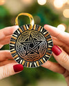 Celtic Knot Pentagram Circle Ornament Housewares CustomCat 