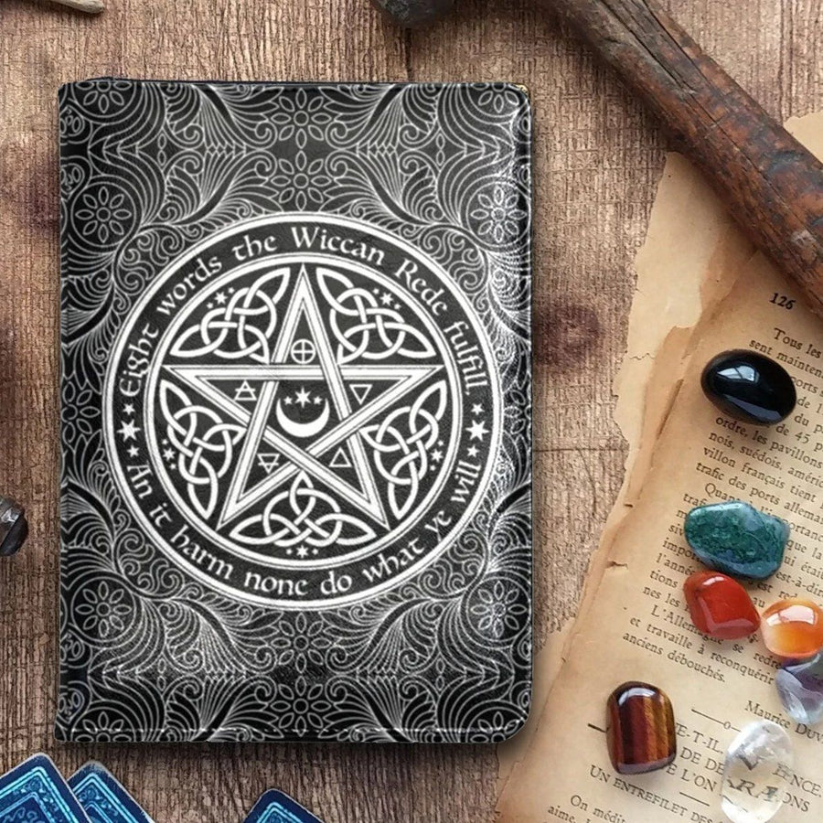 Pentacle wicca leather NoteBook A5 NoteBook A5 e-joyer 