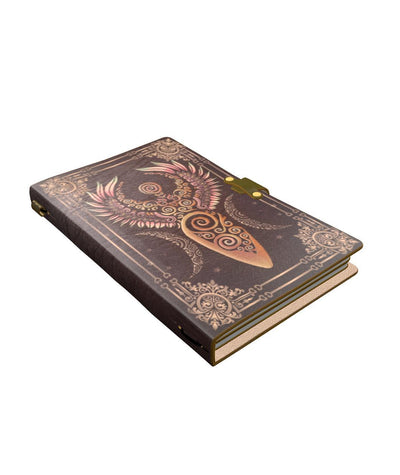 Wicca goddess moon leather notebook Leather MoonChildWorld
